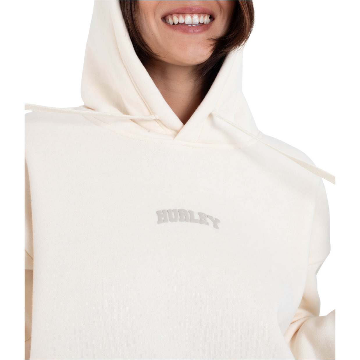2025 Hurley Frauen Stadium Hoodie WFTEU00019 - Pearl Ivory